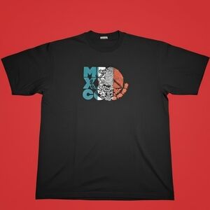 Black Graphic Tee with Bold Design